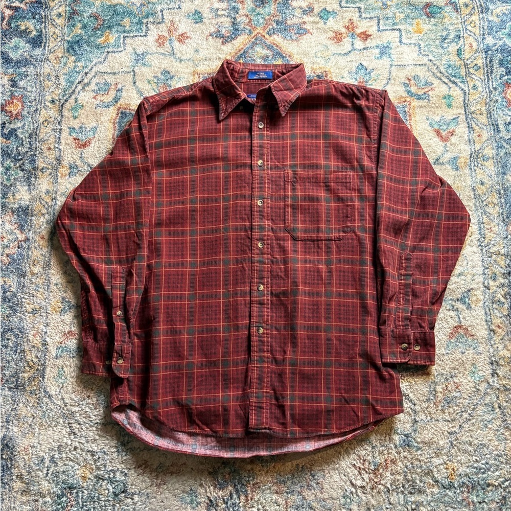 Vintage Pendleton Plaid Button-up Shirt Medium